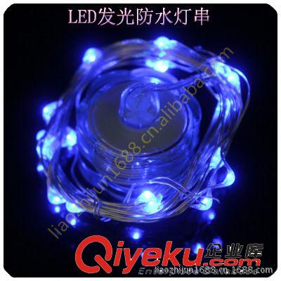 供應(yīng)工藝禮品裝飾發(fā)光彩燈串 LED電池盒閃光燈串 節(jié)慶外景裝飾