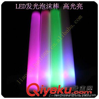 供應舞會用品 七彩發(fā)光泡沫棒  閃光熒光泡沫棒原始圖片3