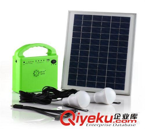 太陽能家用小系統(tǒng) 12V7AHUSB手機充電 帶LED燈2W4個 太陽板10W