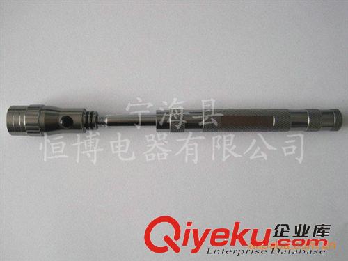 專業供應 便攜式鋁合金LED電筒帶磁性撿拾器手電筒原始圖片2