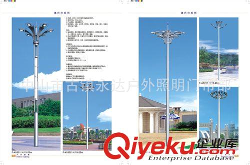 廠家直銷：8-20米大功率高桿燈  花園燈 新款庭院燈 庭院燈路燈原始圖片2
