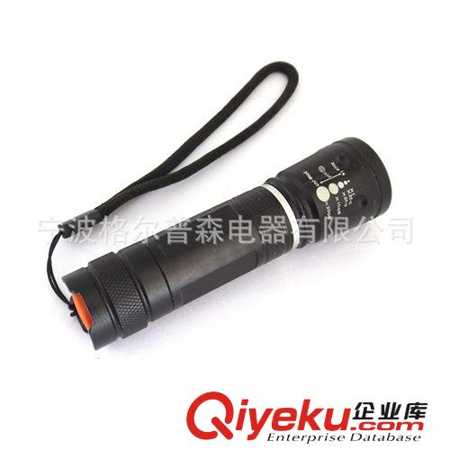 廠家直售 led調焦強光手電筒 GR-T3710旋轉變焦 q5強光手電筒原始圖片3