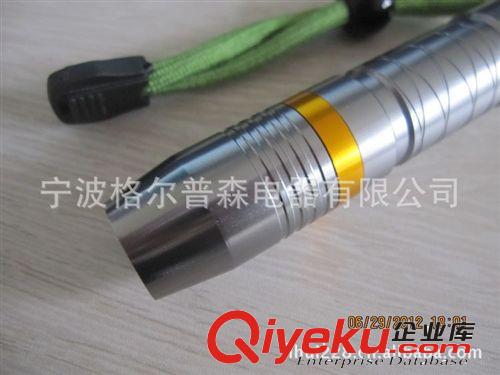 {zx1}供應 進口CREE XPE不銹鋼手電照玉強光手電筒 禮品手電筒原始圖片2