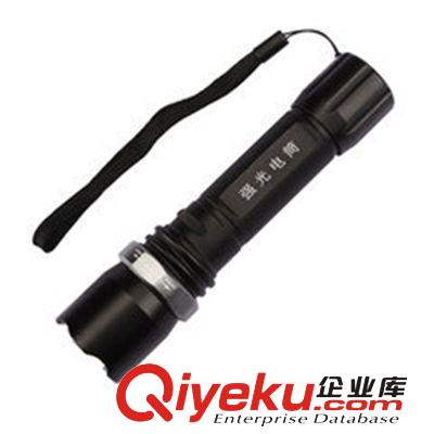 廠家直銷 GR-T1186機械旋轉調焦變焦充電手電筒 雙光源釣魚燈原始圖片3