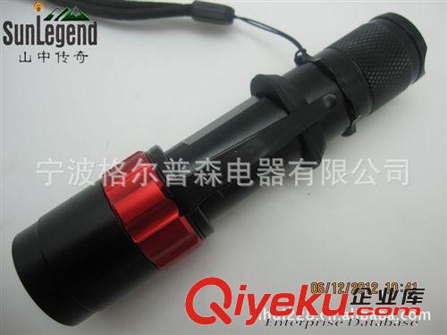 新品供應(yīng) led強光大功率手電筒 GR-T3707伸縮調(diào)焦變焦強光手電筒