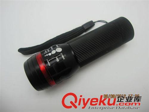 廠家火爆 大功率LED伸縮可調焦鋁合金手電筒 調焦手電筒旋轉原始圖片2