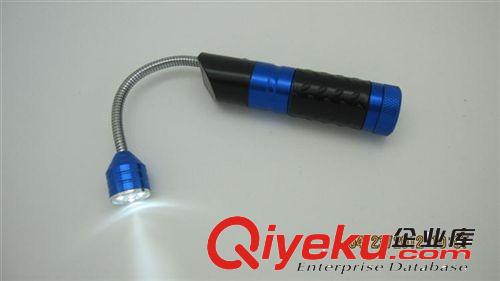 廠家直銷 彎管4LED精美磁座手電筒 戶外手電筒 新款禮品手電筒