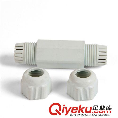供應(yīng)燈具電線連接器 ip68防水連接器 黑白塑料連接頭原始圖片3