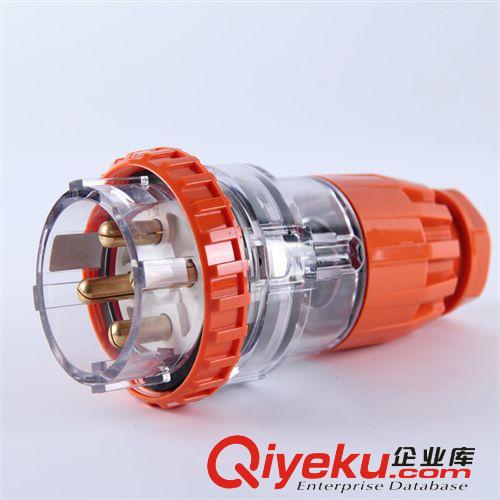 供應(yīng)50A四芯插頭 三相四線工業(yè)電源插頭 防水插頭56P450原始圖片3