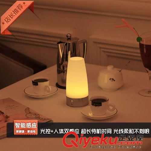 復(fù)古銅拉絲LED感應(yīng)燈 吧臺(tái)燈 餐桌燈 燈光柔和不刺眼