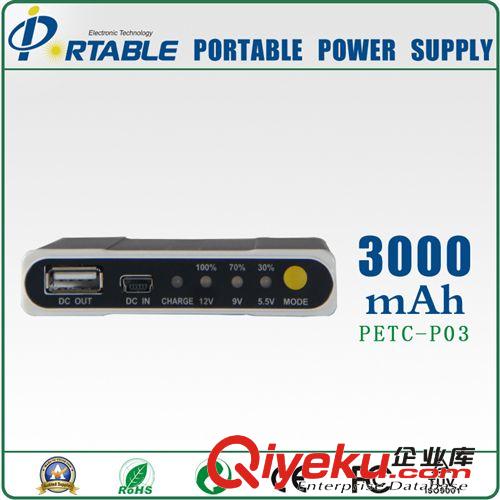 私模12v鋁合金移動電源 多功能移動電源 超薄聚合物移動電源原始圖片2
