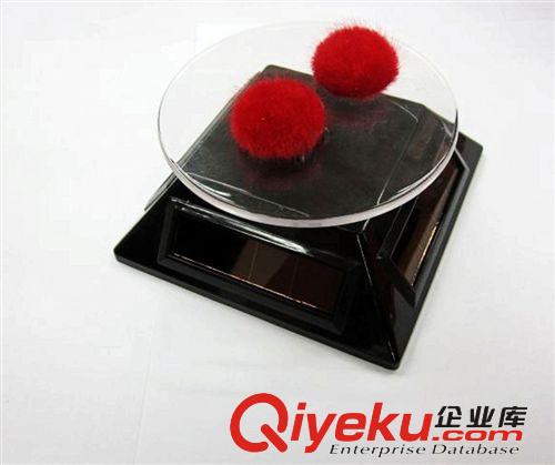 太陽能轉臺  珠寶首飾玉器展示臺  有光就能旋轉的節能展示臺原始圖片3