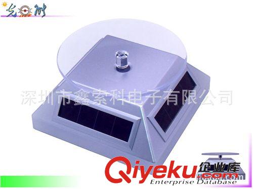 工廠直銷 太陽能旋轉展示臺 飾品首飾架  黑白金銀4色 塑膠展架原始圖片3