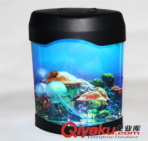 供應(yīng)水母水族箱  電子水母 減壓 新奇特 海底世界背景 情人節(jié)禮物原始圖片2