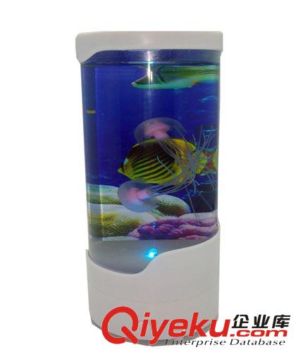 新款圓形水母水族箱  電子水母 新奇特 海底世界背景 情人節(jié)禮物