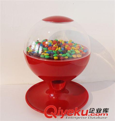 糖果分配器 糖果機 圓形紅色 手動感應自動出糖