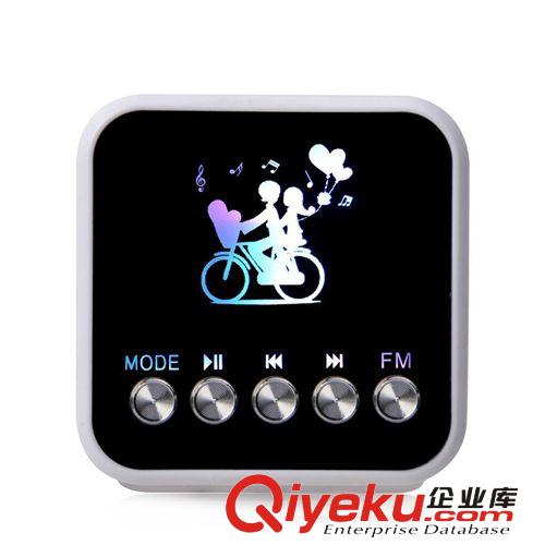 M-011U七彩閃燈金屬插卡音箱收音機迷你音響便攜小音箱mp3播放器原始圖片3