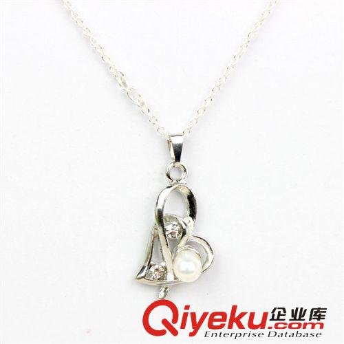 tr珍珠吊墜 韓版帶鉆多款式情侶珍珠吊墜 2元店地攤貨源 tj批原始圖片2