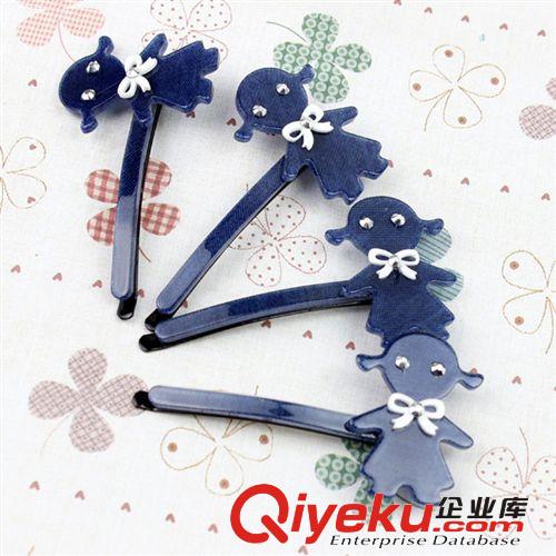 tj批發(fā) 韓版卡通多款亞克力帶鉆發(fā)夾fk 兩元店飾品貨源批發(fā)原始圖片3