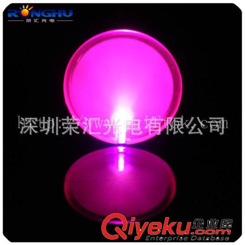 廠家供應(yīng)圓形發(fā)光胸牌、夜店小姐發(fā)光胸章、尺寸5CM，可絲印LOGO原始圖片3