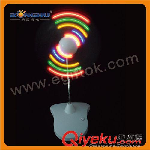 熱銷USB臺式閃字風扇，廣告促銷產品，LED電子禮品，USB禮品原始圖片2