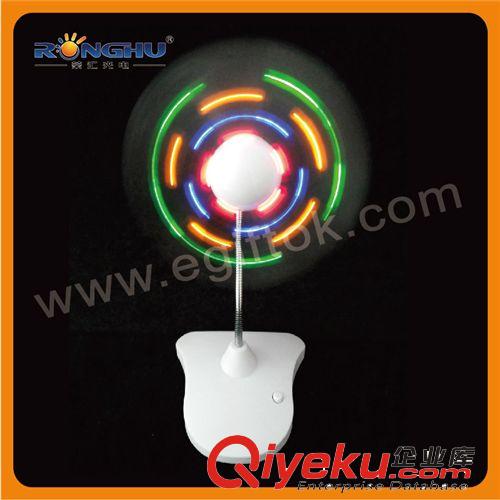 熱銷USB臺式閃字風扇，廣告促銷產品，LED電子禮品，USB禮品原始圖片3