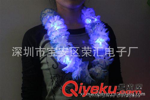 供應發光夏威夷花環，發光飾品，發光玩具，彩燈花環，LED花環