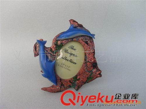 供應(yīng)樹脂海豚工藝品  樹脂海豚相框原始圖片2