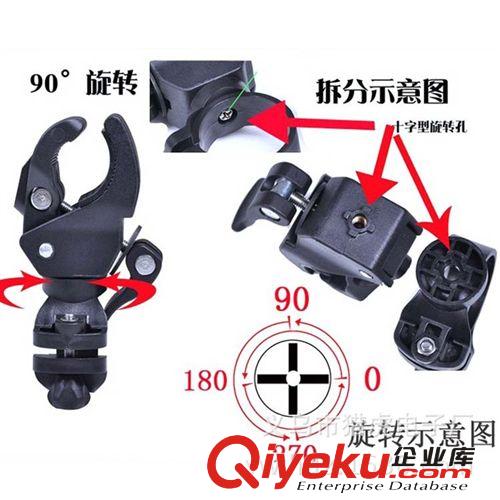 批發(fā){wn}山地自行車前燈燈架 燈夾 手電筒架子 配件（{wn}燈架）原始圖片3