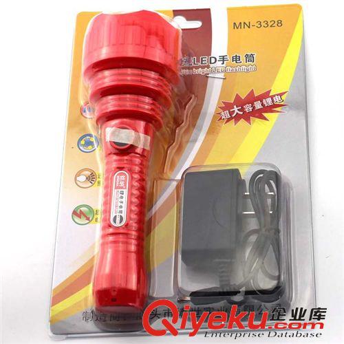 18650鋰電池可充便攜強光電手電筒 家用大功率塑料led手電筒批發原始圖片2