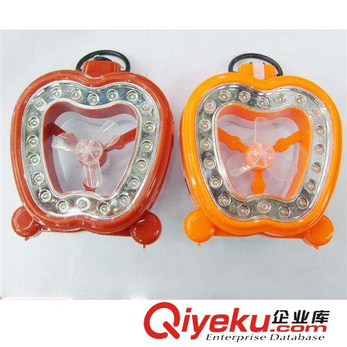 新款 蘋果型LED充電臺燈 應(yīng)急燈 風(fēng)扇二合一原始圖片2