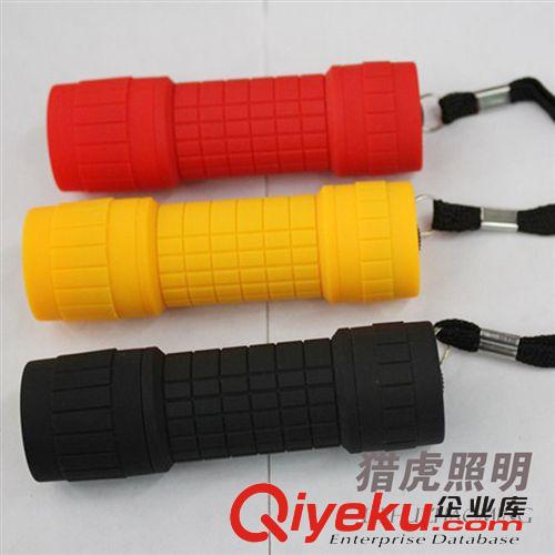 9led  ABS工程塑料 超亮手電筒 自行車燈  批發(fā)原始圖片2