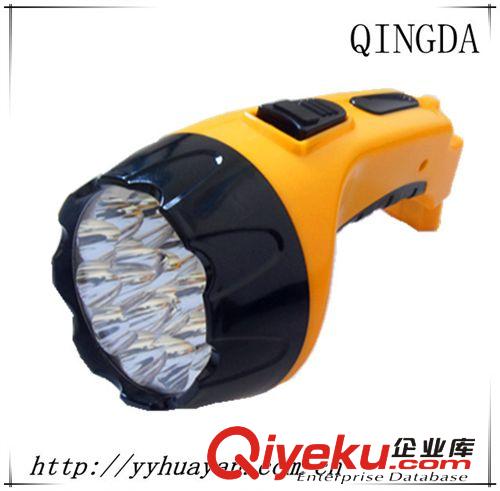 LED 充電手電筒塑料 直銷充電式手電筒 廠家定制 15LED