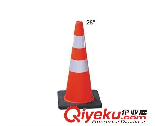 MNSDpvc路錐 交通橡膠塑料路錐 反光錐筒 雪糕筒 路障錐形桶 45CM原始圖片2