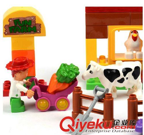 十一月份新品 大顆粒早教益智塑料兒童創意玩具積木 過家家玩具diy 49582