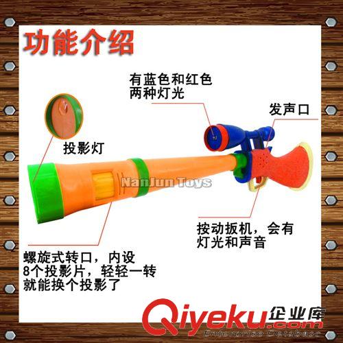 电动玩具 厂家直销光头强投影枪 熊出没投影猎枪 地摊热卖 儿童玩具枪47734