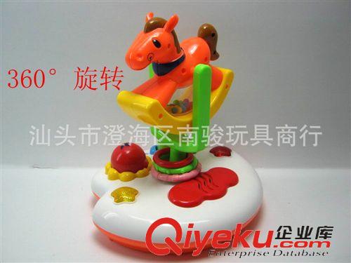整箱批發(fā) 快樂木馬 電動(dòng)燈光音樂搖馬 兒童益智玩具 電動(dòng)玩具360°旋轉(zhuǎn)木馬原始圖片2