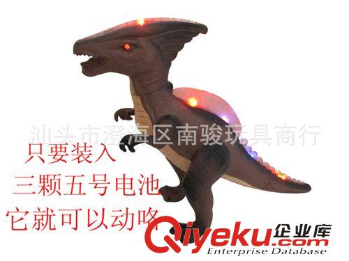 整箱批發(fā) 仿真恐龍 電動恐龍 電動霸王龍 燈光聲音 仿真叫聲 兒童電動玩具原始圖片3