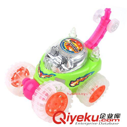9月份新品上架 2848 手推特技車 手推電動(dòng)雜技車 翻動(dòng)燈光響鈴旋轉(zhuǎn) 學(xué)步玩具227原始圖片3