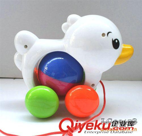 按年齡分類 2158拉繩逗引寶寶學(xué)步的兒童益智玩具 拉線小鴨子 帶搖鈴功能130原始圖片3