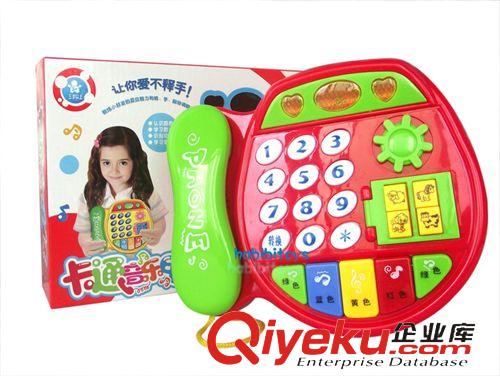 品牌代銷玩具 2154兒童啟蒙音樂電話玩具 卡通音樂電話機 兒童玩具批發(fā) 350原始圖片2