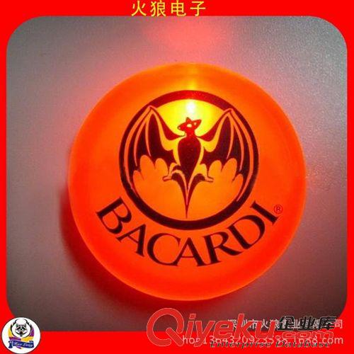 發光胸章 青島啤酒廣告促銷用 LED發光胸牌 LED閃光胸牌 LED藍燈胸牌原始圖片2
