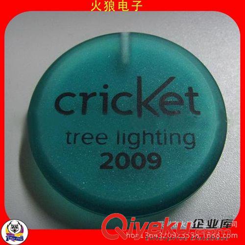 發光胸章 青島啤酒廣告促銷用 LED發光胸牌 LED閃光胸牌 LED藍燈胸牌原始圖片3
