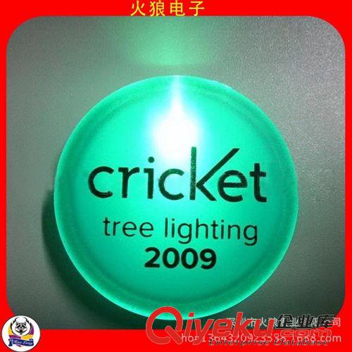 發光胸章 哈雷摩托車宣傳用LED發光胸牌 山地車促銷用LED發光胸牌