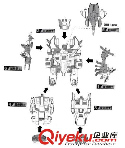 拼装模型变形玩具 批发变形海神 合体变形玩具动漫电影机器人模型 合体海神 变形