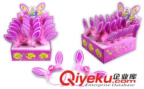 派對(duì)晚會(huì)贈(zèng)品 批發(fā) 節(jié)日舞會(huì)派對(duì)道具 雙閃光 卡通頭箍 (包電)  粉紅2款混裝