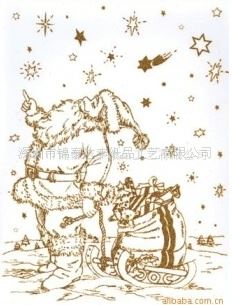 靜電貼\激凸貼\吸塑貼 節(jié)日貼紙 節(jié)慶靜電貼膜 圣誕節(jié)日貼紙 圣誕靜電膜