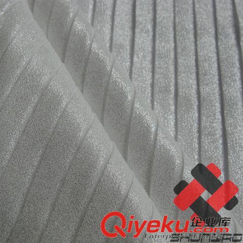 仿真絲系列 仿真絲 雪紡壓縐燙金燙銀 褶皺 折皺 百葉裙面料原始圖片2