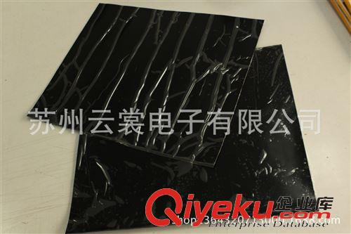 泡棉/膠墊模切 廠商直銷 黑色硅橡膠片 雙面覆膜