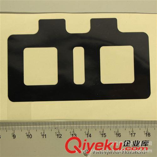 絕緣墊片 上海嘉定膠帶模切 黑色PET 抗靜電絕緣墊片模切  品質保證原始圖片3